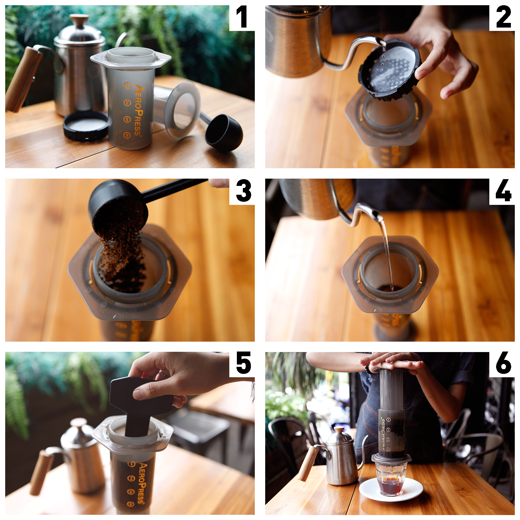 Aeropress step by step