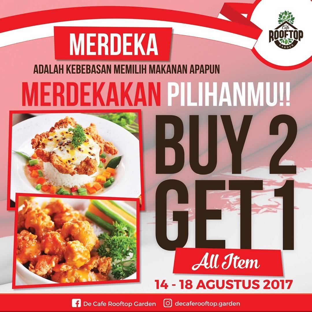 De Cafe Rooftop Garden Bogor Promo