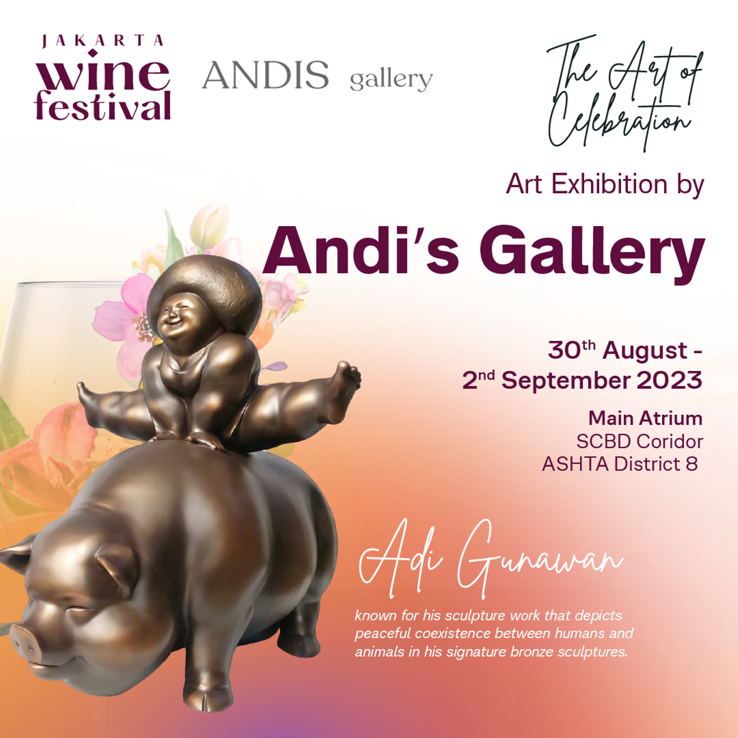 Art Exhibition by Andi's Gallery at Jakarta Wine Festival