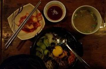 #dinner #koreanfood  #firsttime 😂😂😂😂