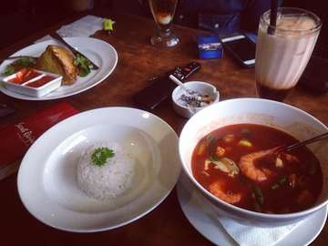 #rice #seafoodtomyam #thaiicedtea #delicious #healthyfood #kulinerpurwokerto