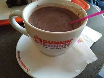 2 hari berturut2 mejeng dimari.... #hotchocolate #dunkindonuts #tissquare #enjoywednesday
