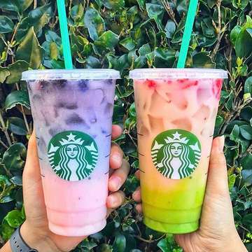@Regrann from @hungryhugh -  Secret Menu Item! Introducing a second 2-toned @starbucks: Pink Purple Drink as well as the Matcha Pink Drink! 😱 #drinktherainbow #pinkpurpledrink #matchapinkdrink Checkout my Snapchat 👻: HungryHugh!
🙌🏼
🍵🍓: Matcha Pink Drink - 3 parts Strawberry Acai Refresher with Coconut Milk and 1 part Matcha Green Tea with Coconut Milk
🍓🍇: Pink Purple Drink - 1 part Strawberry Acai Refresher with Coconut Milk and 1 part Passion Ice Tea with Soy Milk, Vanilla Syrup & Blackberries
👉🏼: @starbucks
📍: Starbucks, 160061 Brookhurst St, Fountain Valley, CA 92708
🙌🏼
Be sure to ask your @starbucks barista to mix the first part in, add ice and slowly add the last part in for that cool ombre effect. This is 100% real. Thanks @dailyfoodfeed for the cool Match Pink Drink, which is legit! Always remember to tip your barista! These ombré drinks not only look cool as hell but taste freaking delicious! 🌈 - #regrann