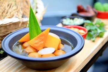 Break your fast with our homemade Kolak. It will surely tempt your taste buds! Info. 62217194121 or mesahotelsandresorts.com/grandkemang