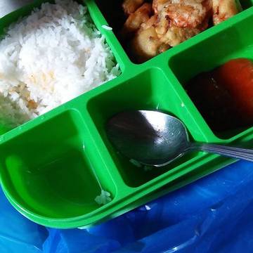 Lunch dulu aj deh,home made udang tepung. #cookbyme#