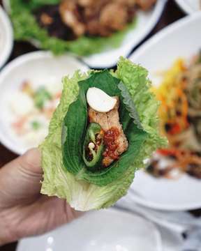 Jangan lupa dimakan juga sayurnya agar seimbang asupannya
#seoulbdg #kulinerkorea #koreanfood