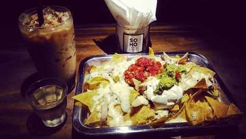 Soho always awesome!
#nachos #icedcoffeelatte #sohobali