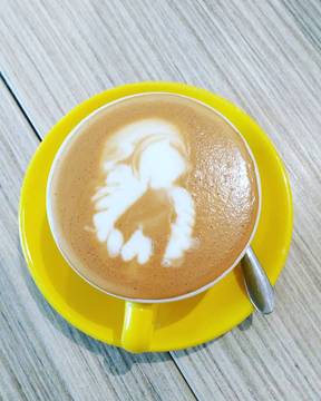 Hujannya bikin pengen ngofee 😁#cappuccino #coffeetime