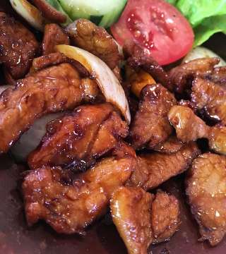 #warungpirates #warung #foodie #lunch #pork #food #travelfood #foodpics #foodphotography #foodblogger #feedme #feedmenow #foodporn #foodjournal #travelgram #bali #balifoodies #indonesia #indonesianfood #10/10 £2.70 - #stirfry #pork #rice #coke #hungry #instafood #wonderfulplaces #travelfood #streetfood #travel #instafood #instafoodie