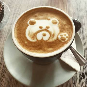 #ohthecuteness #coffeeart #hello #pandabear #tastesgoodtoo #bali #sanur #ohivemissedyoucoffee #balibelly