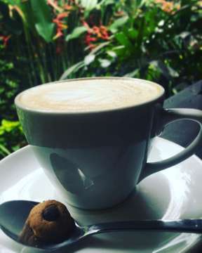 First cup of coffee flat white @ Bali #like4like #igers #instagramlover #yolo #shortvacation #bali #igbali #cafe #igcafe #igcafebali #cafebali #cafehunter #cafehopping #cafelover #flatwhite #igaddict #igcoffee #01022018 #igshared #igstyle