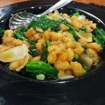 Udang Kaylan, Ayam Rebus Saos Jahe, Sup Asparagus Happy CNY... #imlek2018 #dinner #restoran499