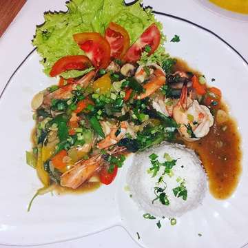 Spicy Thai daydream Prawns#delicious#tasty#padang2#uluwatu#balinesestyleresto#whereeatinbali#