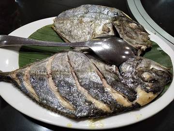 Ikan mubara hitam bakar polos#dinner#family#weekend#surabaya#kuliner