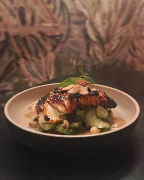 Favourite of all 🖤 Black cod fish and customised Lamb skewers #foodgasm #foodaholic