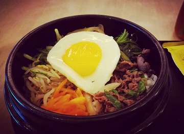 Bibimbap Beef Bulgogi at Mujigae Bibimbap & Korean Food #kuliner #bandung #kulinerbandung