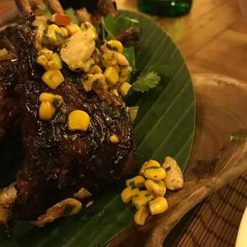 Pork spare ribs with peanut sambal YUM! #pork #porkribs #bali #baliindonesia #foodie #foodporn #food