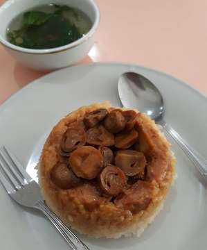 Nasi Tim Ayam Jamur 🍴
#sarapanpagi
#favorit
#checkupday