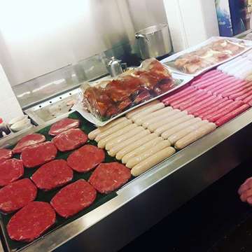 ribs,sausage & pizza #prontoallyoucaneat#intafood#foodies