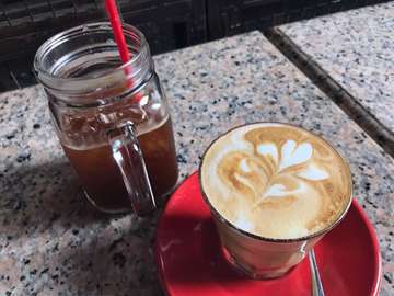Today coffee : Cafe Latte & Iced Americano at @tanameracoffee 
#coffee #cafelatte #cafelatteart #indonesiancoffee #kopi #kopiindonesia