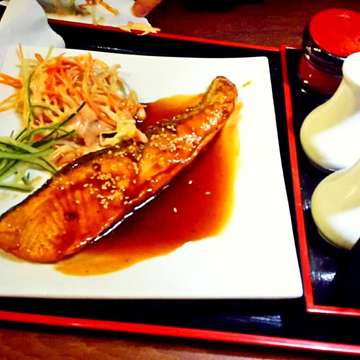 Grilled 200gr Salmon Teriyaki for dinner #dinner #fave #salmon #yummy #delicioso #instagram #instadonesia